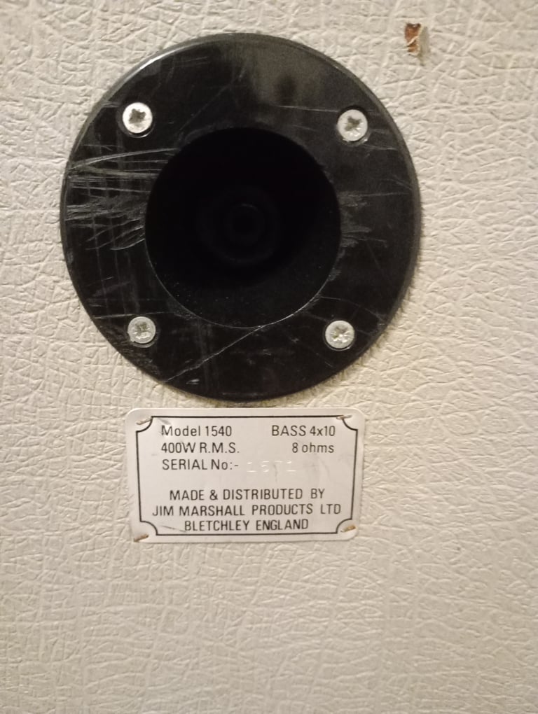 Marshall 4x10 bass cab 1987