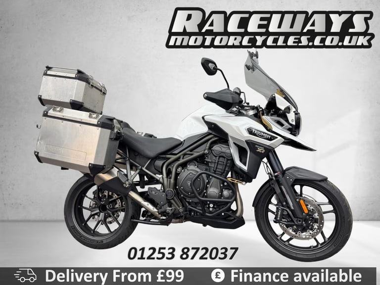 TRIUMPH TIGER EXPLORER XR 2016 65 REG 15,518 MILES WHITE USED MOTORCYCLE 1215CC