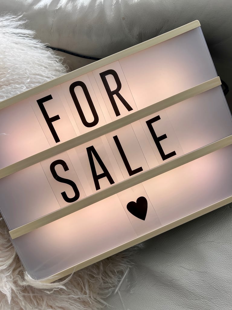 image for USB Powered Light Box with Box of Letters
