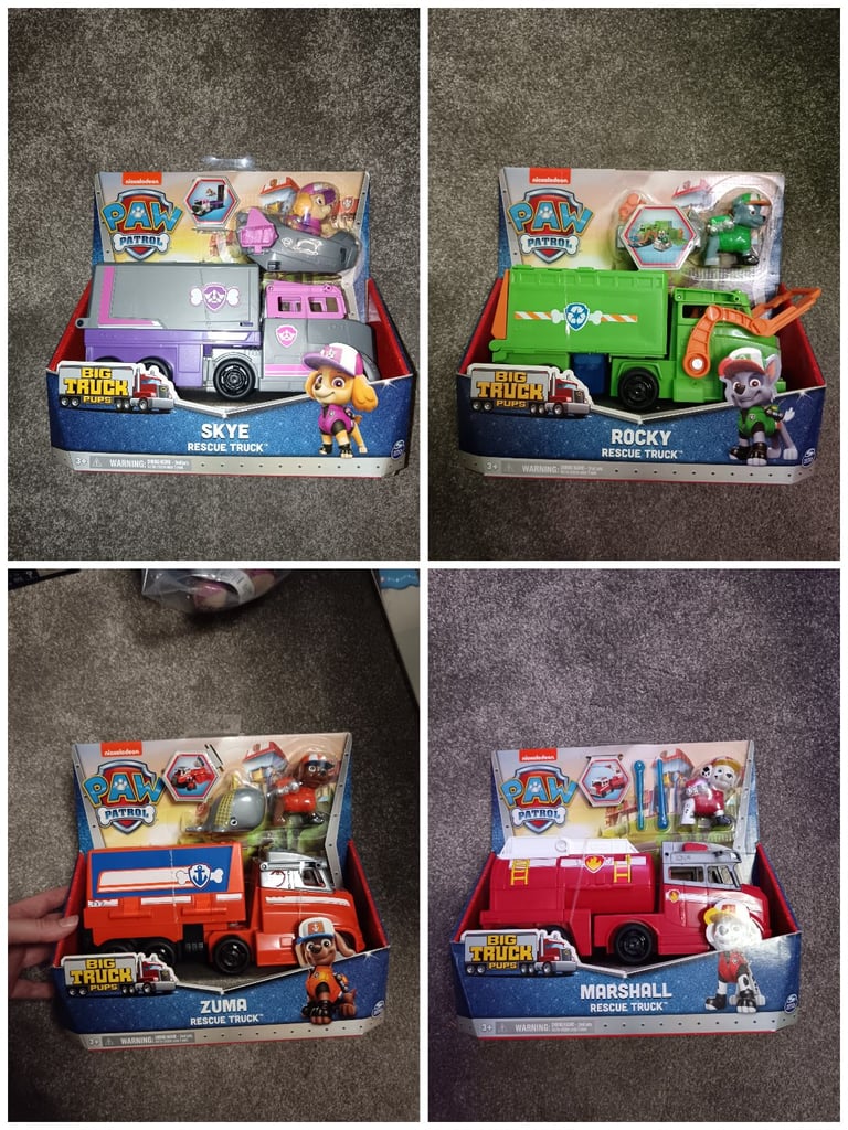 Paw patrol trucks