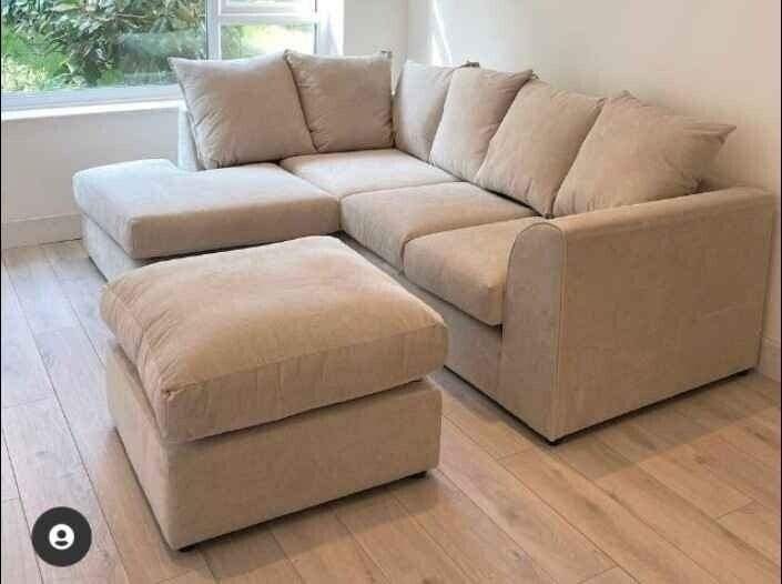 **EXPRESS DELIVERY** BRAND NEW PLUSH VELVET DYLAN CORNER SOFAS SET ON SPECIAL OFFER,