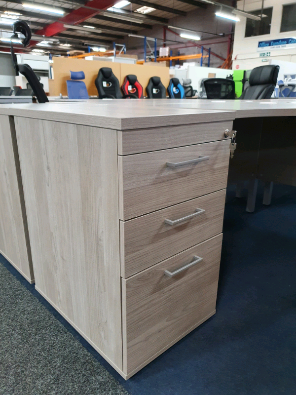 NEW Grey Corner Desk & Drawer bundle deal, huge Glasgow Showroom