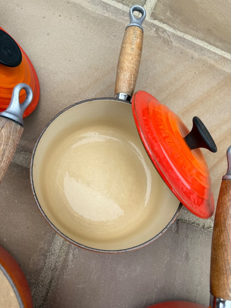 Le Creuset - set of 5 saucepans 