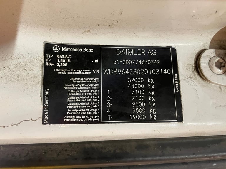 MERCEDES AROCS 3240 8X4 *EURO 6* ALUMINIUM INSULATED TIPPER - 2016 - YC66 WSY