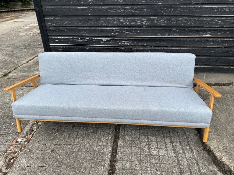 Vintage retro habitat mid century modern sofa day bed couch MCM 