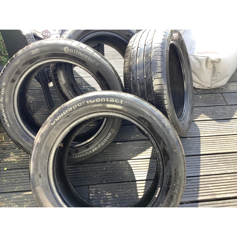 Tyres continental contisportcontact 235/50R 18V part worn x 4 