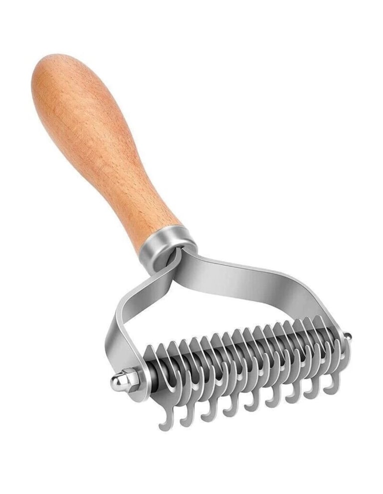 Cat Dog Pet Flea Comb and 2 Sided Undercoat Fur Rake Set - 2 Pack