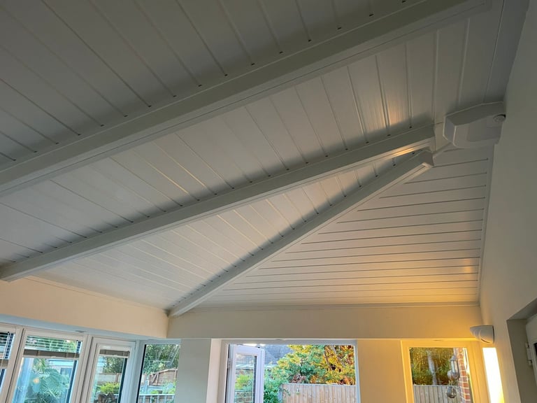 CONSERVATORY INSULATION Efficway install PVC PANELED CEILING Supplied & Fitted all incl.