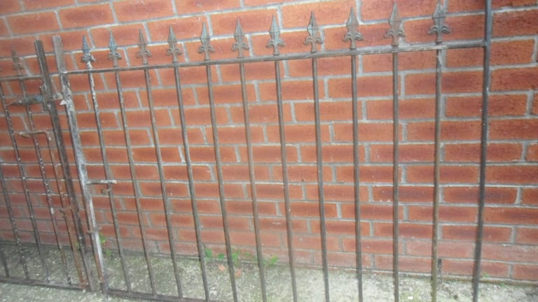 PAIR OF WROUGHT IRON GATES