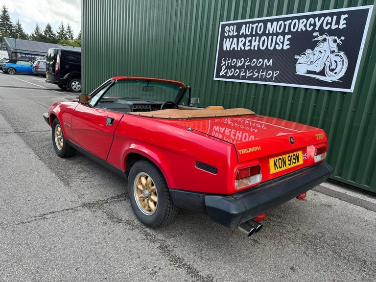 Triumph TR7 Convertible 1981 Red Classic Solid Good Driving Project 