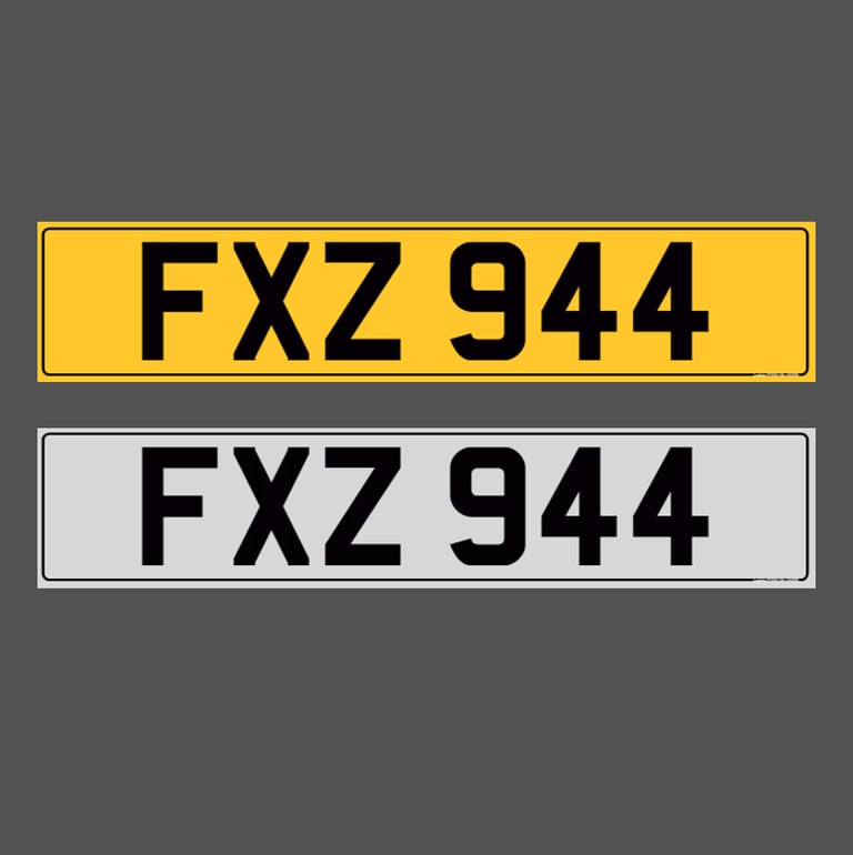 image for FXZ 944 Porsche Dateless Registration Number Plate