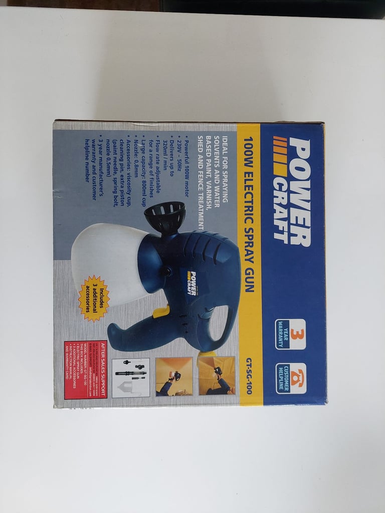 image for Power Craft GT-SG-100 230V 100w Electric Spray Gun 