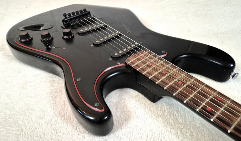 1985 Marlin Sidewinder Gothic Stratocaster 