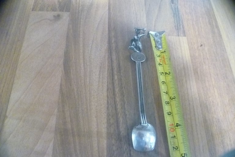 Vintage Spoon hand work silver 925 mermaid war saw  poland 