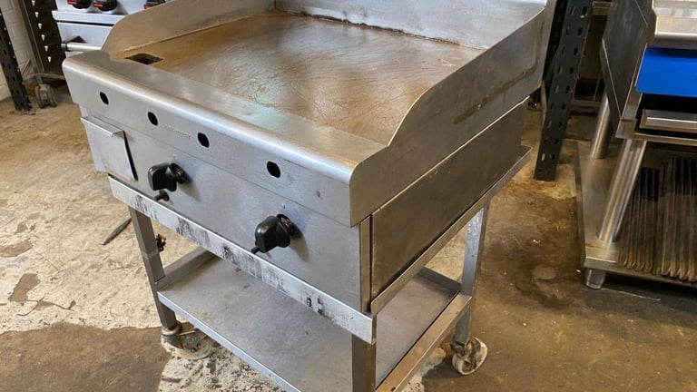 Catering equipment commercial chrome gad griddle  restaurant trailer pub item