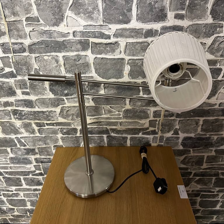 Adjustable Modern Table Lamp with White Shade