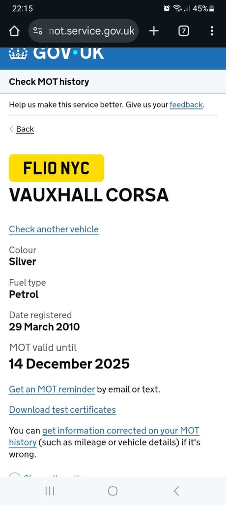 Vauxhall, CORSA, Hatchback, 2010, Manual, 1229 (cc), 5 doors
