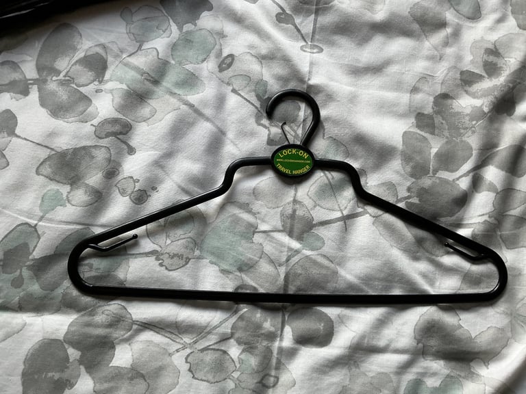 Lock on coat hangers