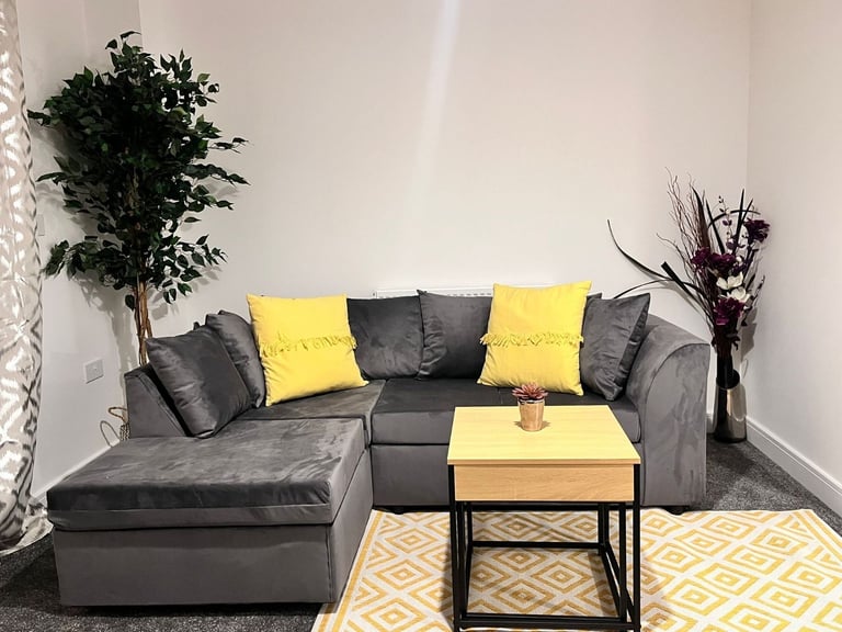 image for  Luxury Dylan L-Shape Corner Sofa – Comfortable, Premium Quality | Order Fast **