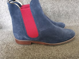 Joules navy suede boots size 4 almost new