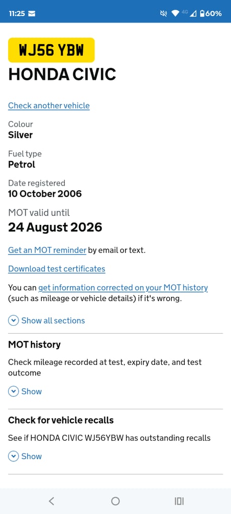 Honda, CIVIC, Hatchback, 2006, Manual, 1799 (cc), 5 doors