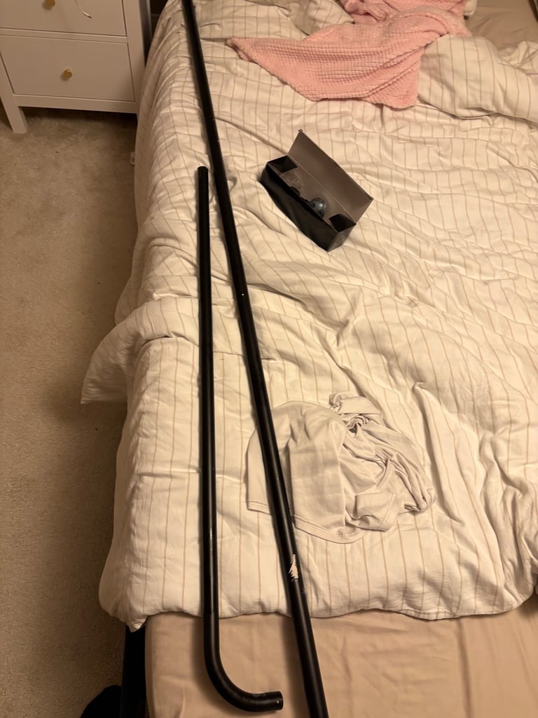 image for Black curtain pole 