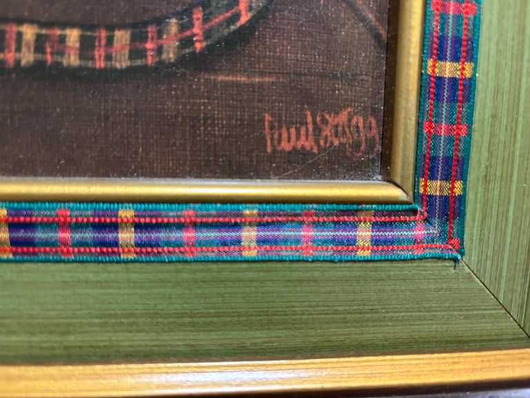 Framed Seated & Standing Scotty Dog Portraits by Paul Stagg.  Both Presented in Great Condition