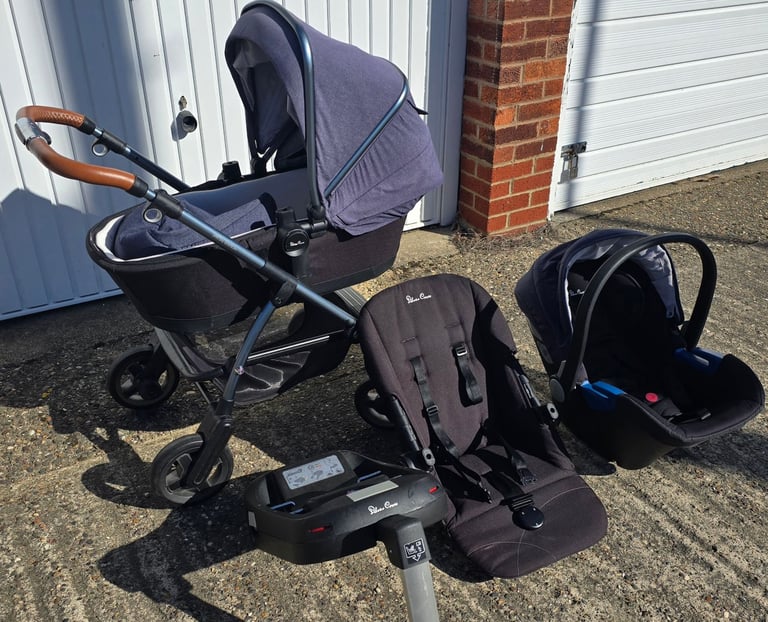 Silver cross, limited edition bundle / pram stroller car seat