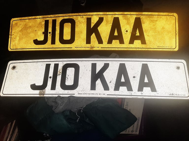Private number plate 