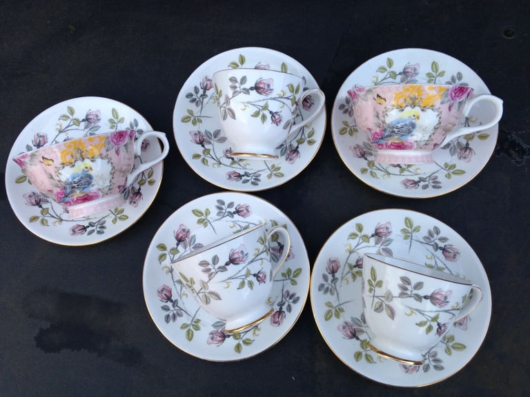 China tea pot , cups , saucers plates , set 