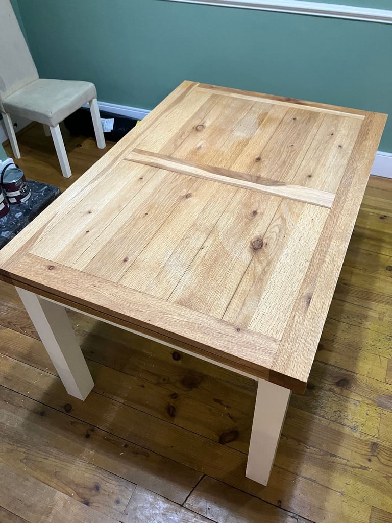 Dining Table - Solid Oak, Extendable, from Furniture Village