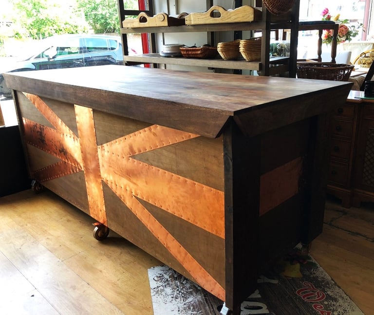 Industrial Style Custom Made Bar Kitchen Island Shop Counter Till Cafe Office Coffee Restaurant