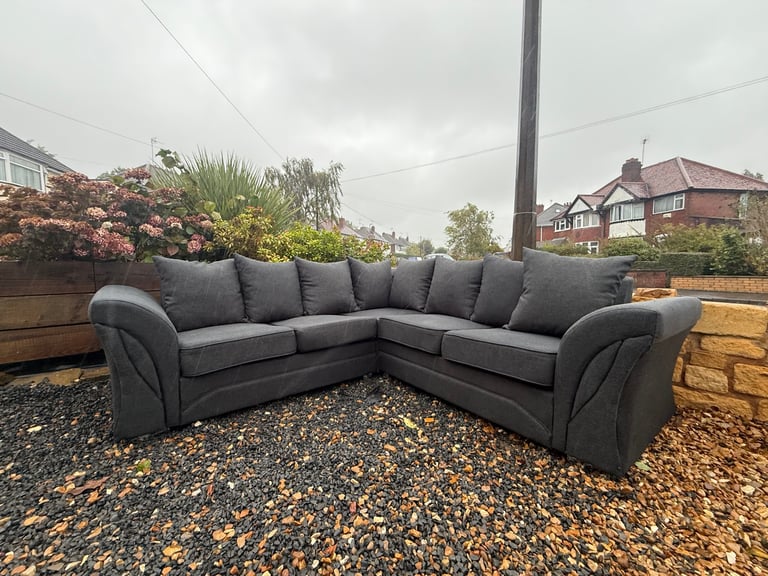 Grey Corner Sofa 