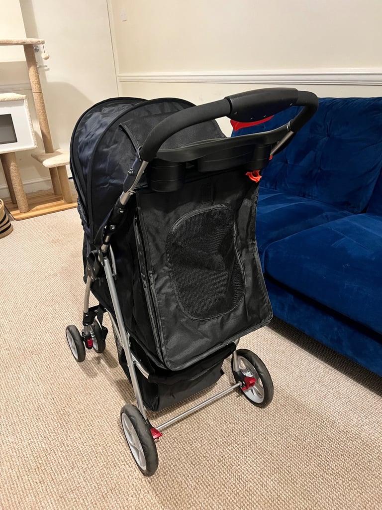 Used Once Foldable Travel Pet Stroller Trolley Pushchair