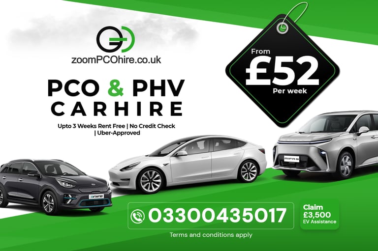 PCO Car Hire Rent to Buy 7 8 9 Seater Tesla Mercedes BMW UberXL Exec ...