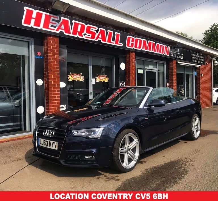 image for 2013 63 AUDI A5 CABRIOLET 2.0 TFSI S LINE SPECIAL EDITION CONVERTIBLE 2DR PETROL