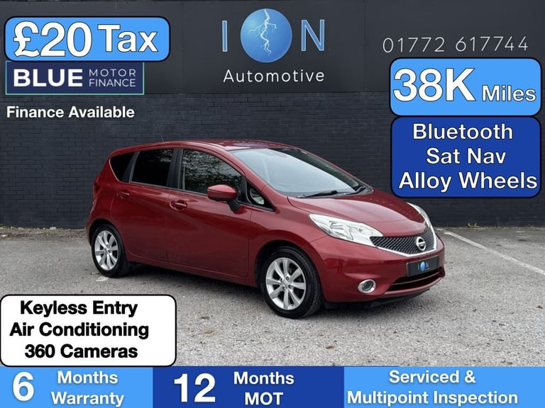 2014 Nissan Note 1.5 dCi Tekna *20 Tax, Sat Nav, 360 Cams* Hatchback Diesel Manual