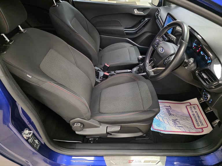 FORD FIESTA 1.0 T EcoBoost ST-Line Blue Manual Petrol WARRANTY 12 MONTHS MOT