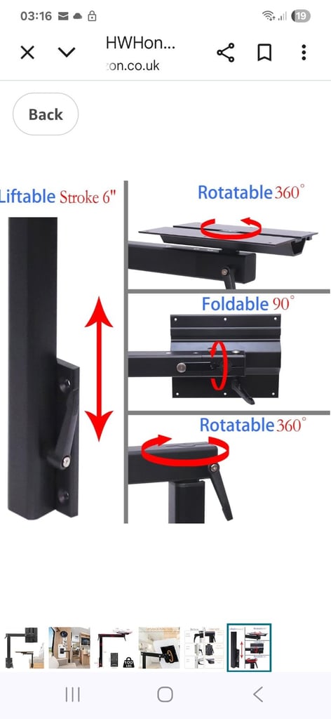 Boxed RV table rrp £146