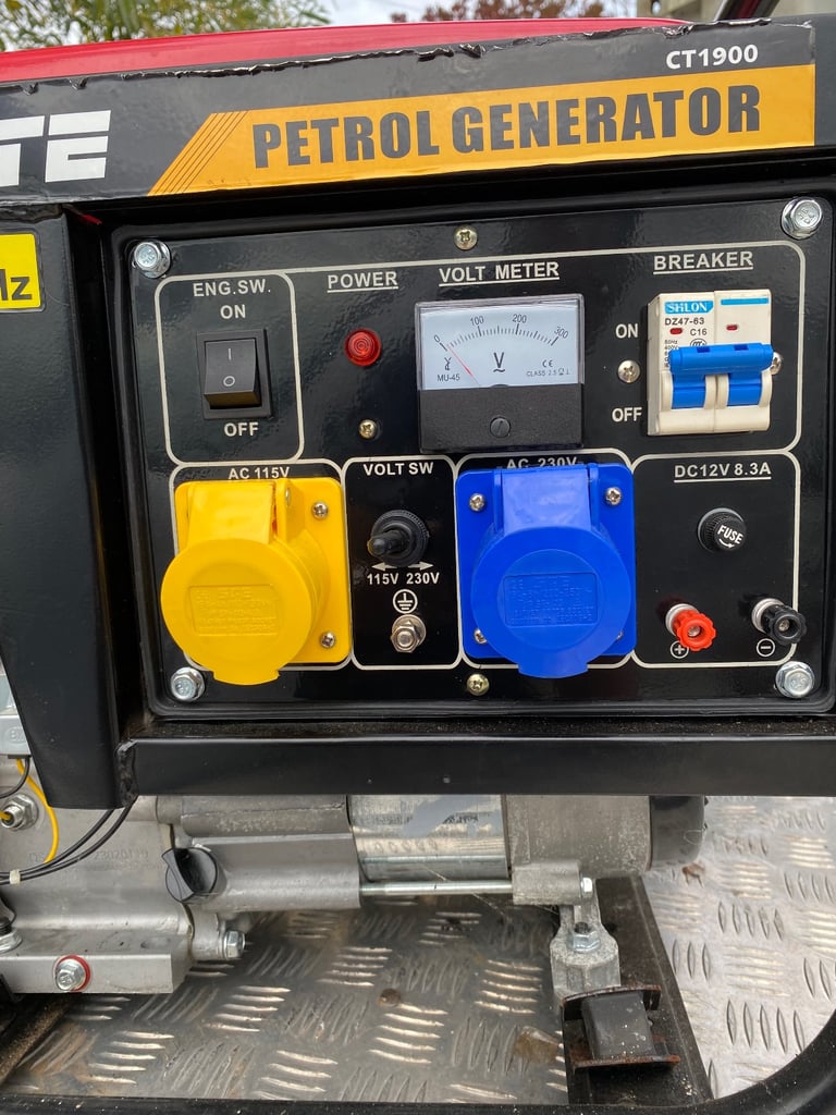Petrol generator Jobsite CT 1990/4 stroke/air cooled, as new