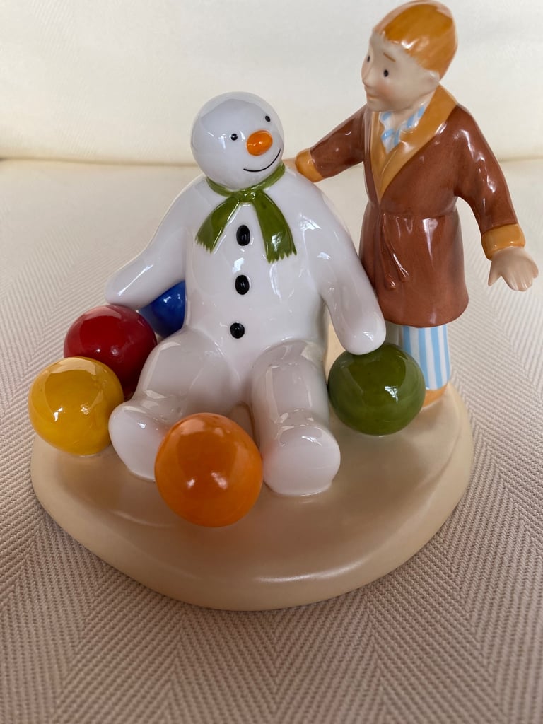 Snowman & James Figurine- Soft Landing 