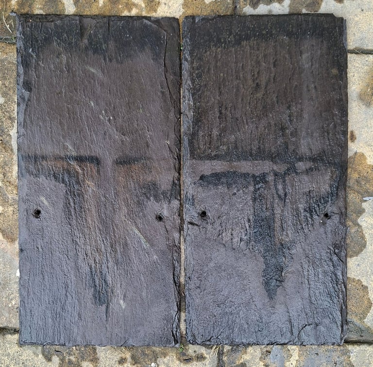 Welsh Slate 20 x 10 x 8mm   reclaimed roof tiles