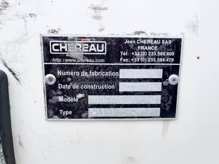 CHEREAU SINGLE TEMP FRIDGE TRAILER 