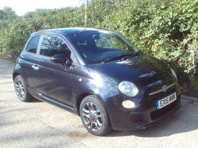 2015 Fiat 500 1.2 S 3dr Black 54k Miles Years MOT Warranty HATCHBACK Petrol Manual