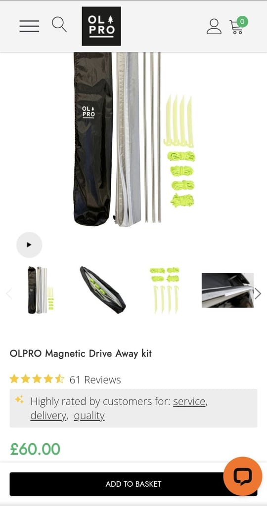 Outwell california highway drive away awning 