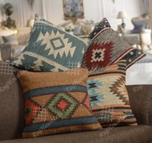 4 jute Vintage Kilim Pillow covers cases, Turkish Moroccan, Decorative Throw cushion cover £50ono