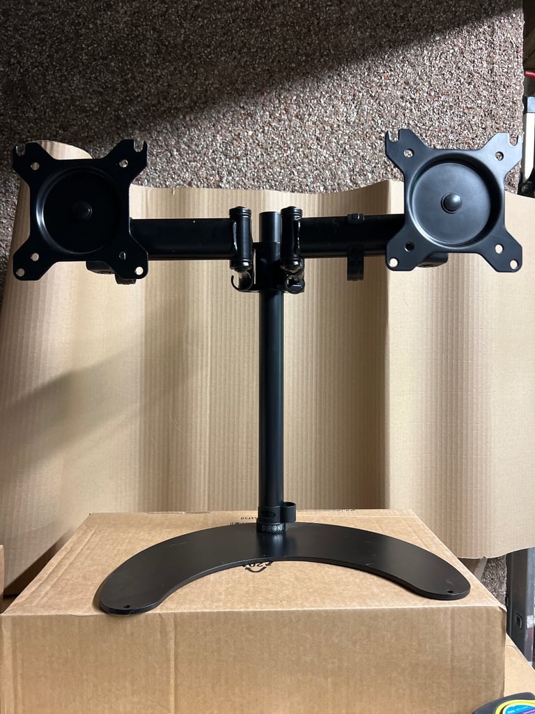 image for Duronic PC dual arm monitor stand