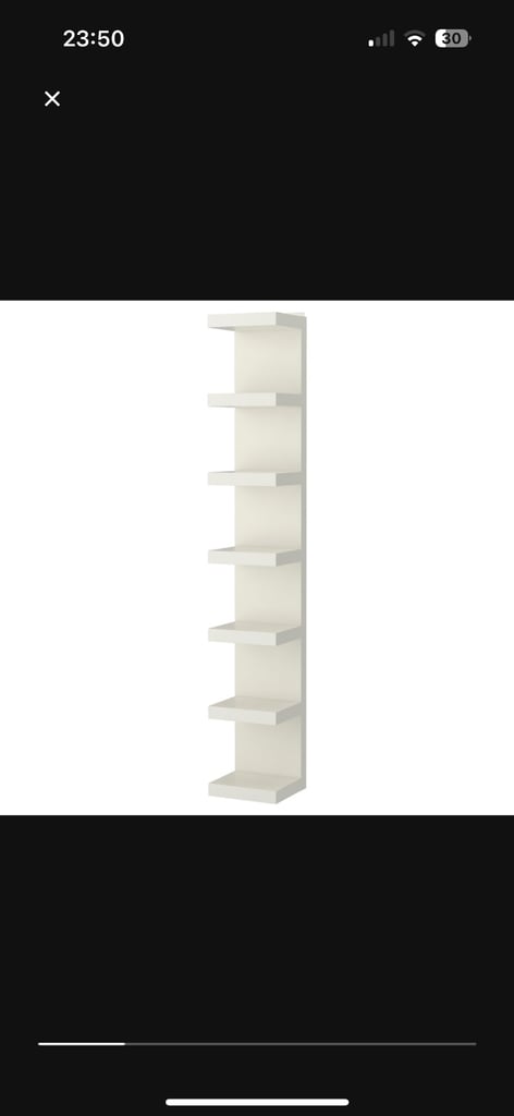 image for two ikea lack shelf’s 