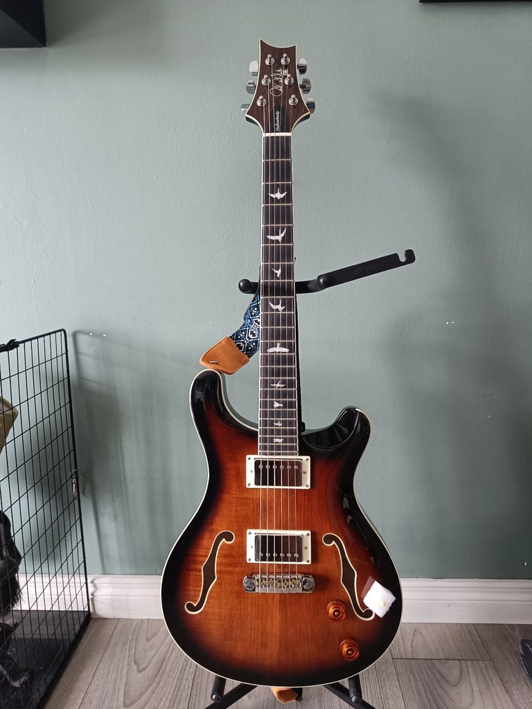 image for PRS SE Hollowbody II Electric Guitar in Black Gold Burst