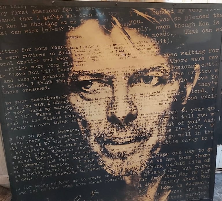 image for David Bowie Metal Portrait 4ftx4ft 